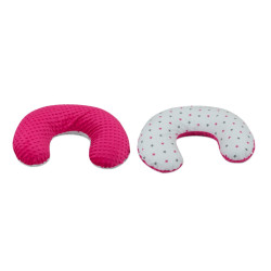 "c" shape pregnancy pillow, minky fabric + cotton
